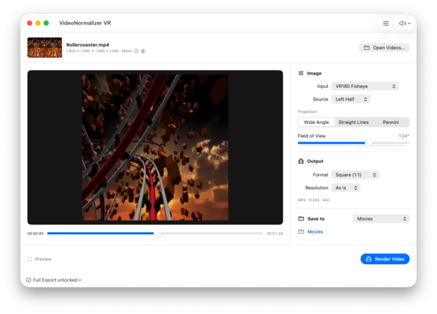 VideoNormalizer VR Screenshot